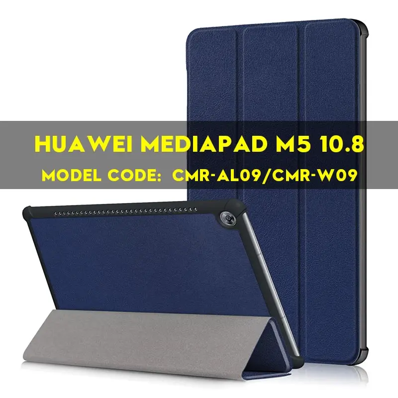 M5 10.8 Dark blue AIEACH чехол для huawei MediaPad M5 10,8 CRM-AL09 CRM-W09 из искусственной кожи смарт-чехол с откидной крышкой держателем для huawei MediaPad M5 8,4 чехол - Цвет: M5 10.8 Dark blue