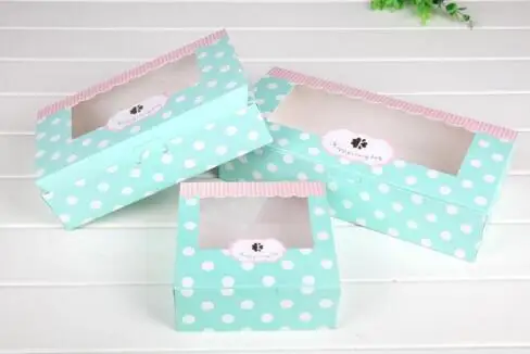 Крафт коробки для свадебного торта бумажная упаковочная коробка печенья с окном