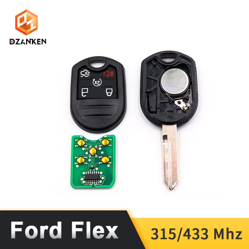 Dzanken 5 кнопок дистанционного ключа автомобиля 315/433 МГц для Ford Flex Explorer Таурус 2012 2017