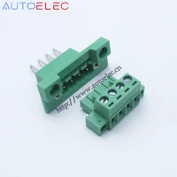 3 4 6 poles plug in terminal blocks pcb connector panel 5 08mm pitch malefemale straight pin with screw lock dfk mstb 0710183