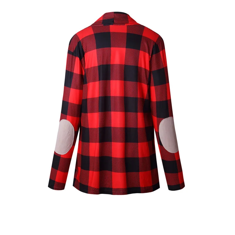 Loneyshow 2018 New Long Sleeve Plaid Cardigans Women Thin Autumn Coats Female Loose Casual Open Stitch Knitted Femme Outwear |