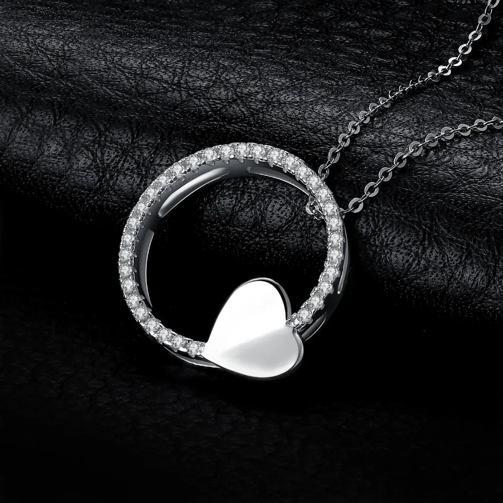 JewelryPalace Forever Love 0.3ct кубического циркония кулон сердце 100% 925 пробы silve модные