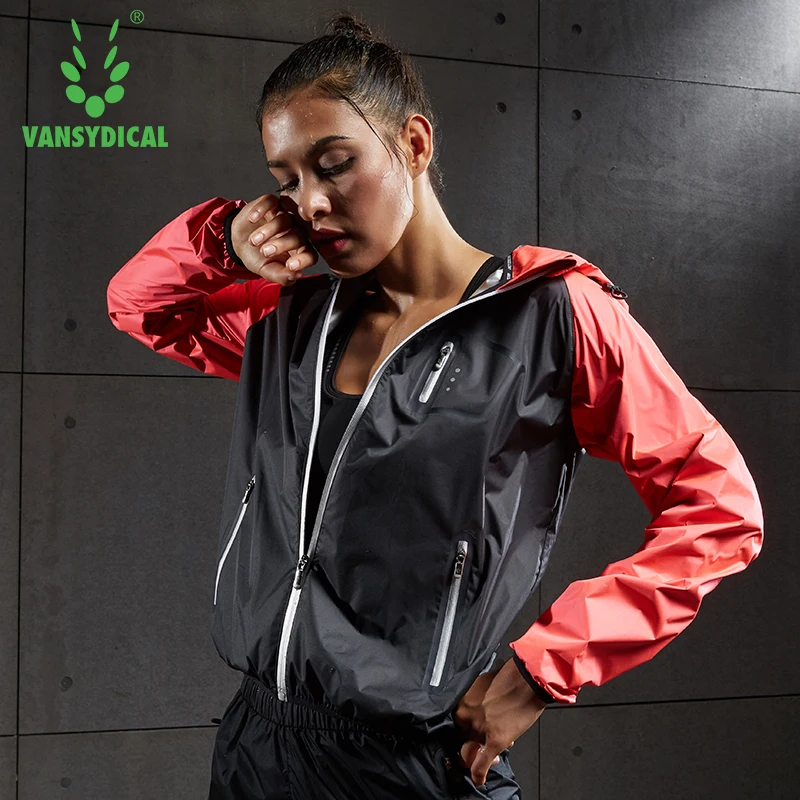 Женская спортивная куртка Vansydical толстовка на молнии с капюшоном для фитнеса и