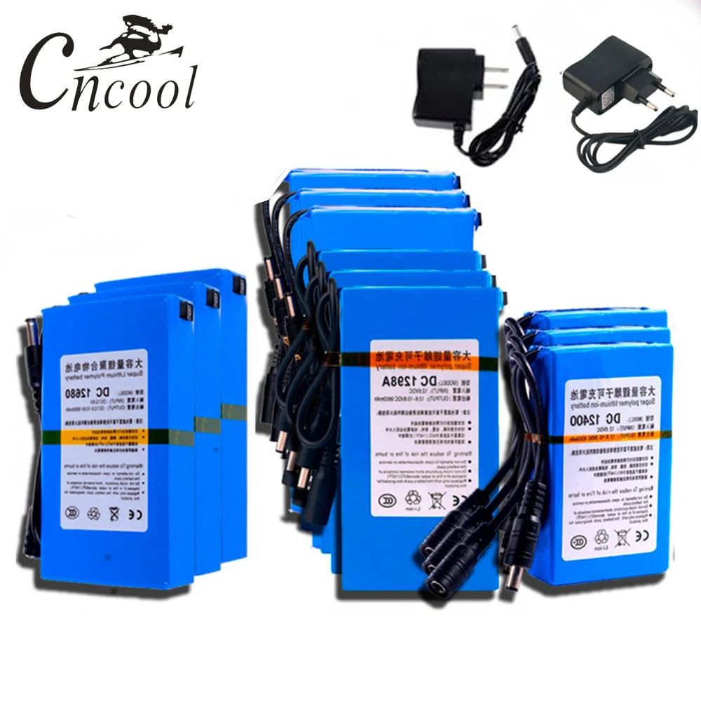 Cncool DC 12V Высокое качество супер перезаряжаемая портативная литий ионная батарея