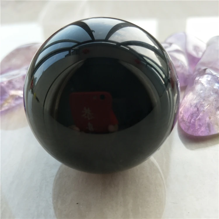 

Большая сфера из черного обсидиана фэн-шуй, Кристальный шар изгнание злых духов, держите отрицательную энергию на расстоянии 5 см