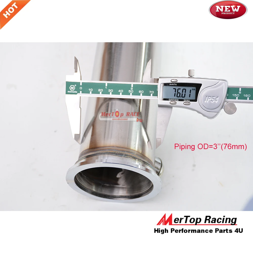 Выхлопная труба MERTOP RACE 3 ''mk5 MK6 /A3 Turbo Catless 2 0 T Decat Cat delet|deleter| |