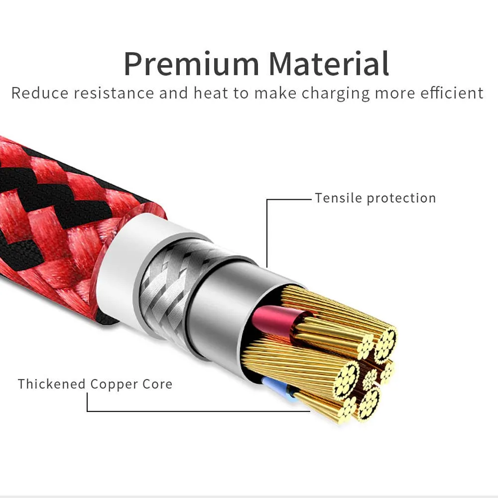 Кабель Micro Usb для быстрой зарядки Android кабель и синхронизации данных Samsung A7 S7 Redmi Note