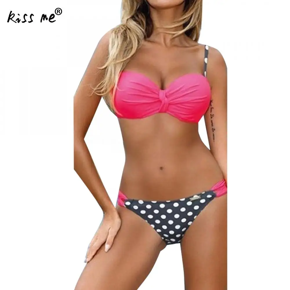 Сексуальное однотонное бикини с лямкой на шее для женщин сексуальные танкини