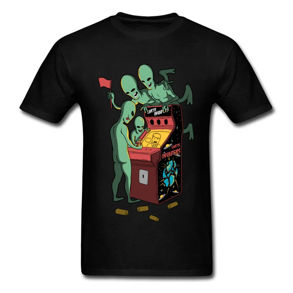 Мужская забавная футболка с принтом Earth Invaders Alien хлопковая Футболка Дональд Трамп
