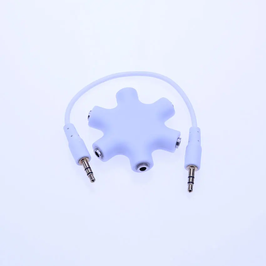 cltgxdd 3.5mm Aux Audio Cable Splitter 1 Male to 5 Female Earphone Port 3.5 Jack Share Adapter for IPhone Tablet PC MP3 MP4 | Компьютеры и