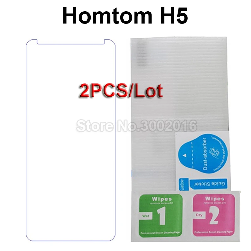 2 шт закаленное стекло для Homtom H5 5 Стекло протектор 9H Защита от царапин защитная
