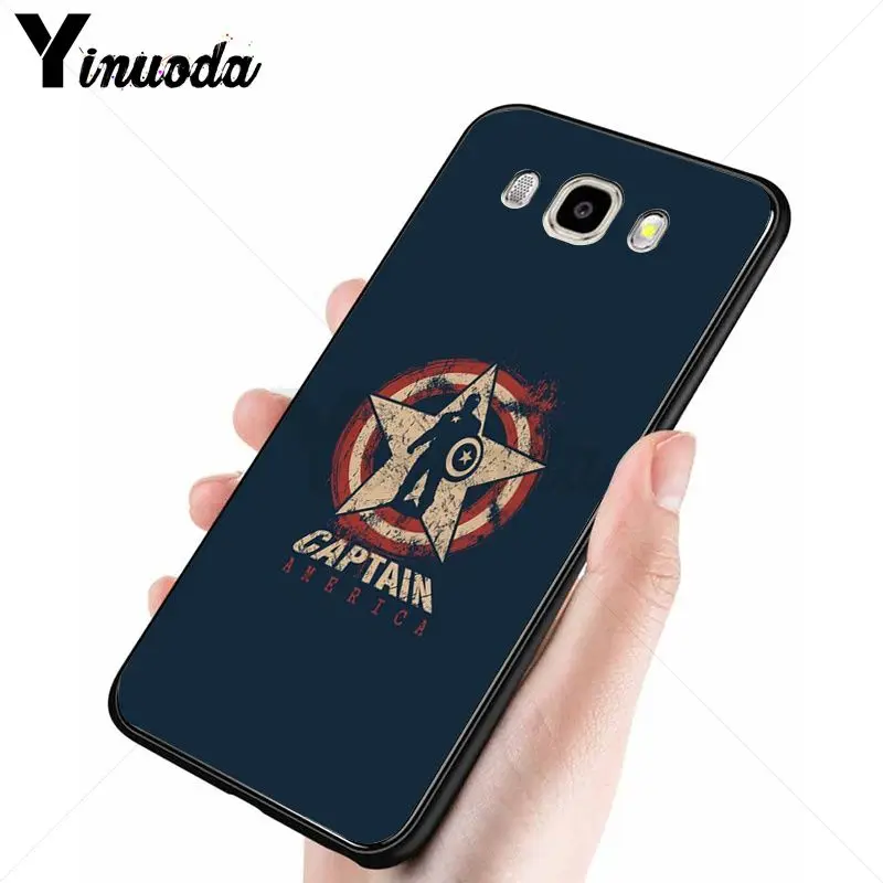 Мягкий силиконовый черный чехол для телефона Yinuoda Marvel Superhero Samsung Galaxy j2prime j4plus j6plus j7