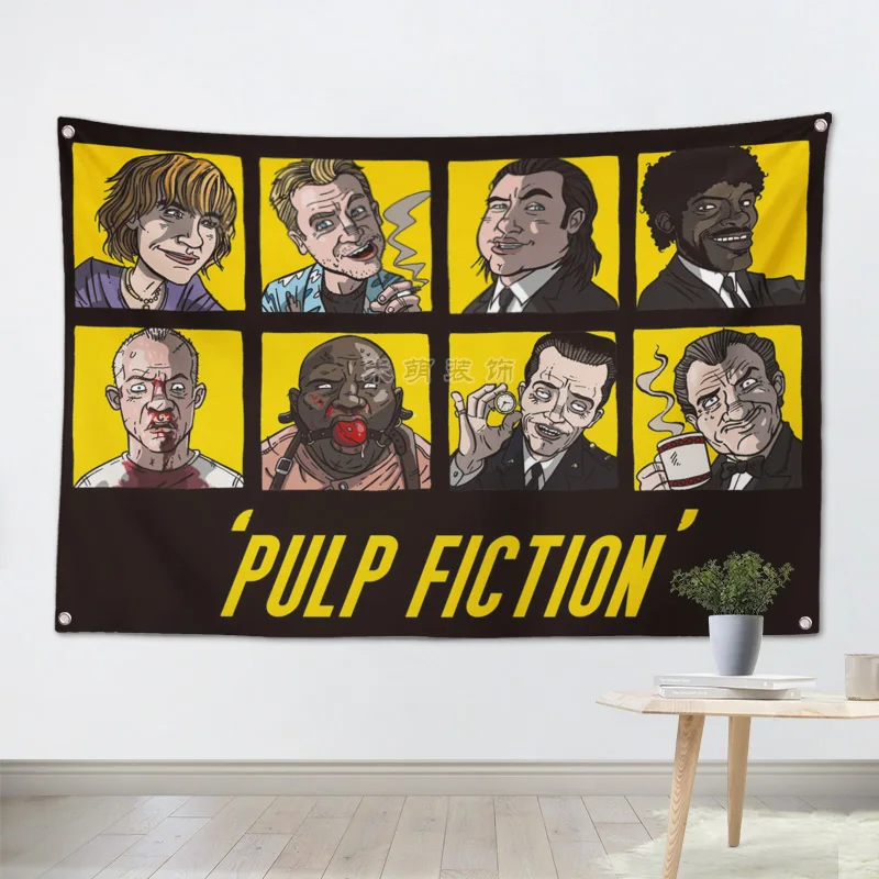 PULP FIC TION Классические фильмы тканевые флаги баннеры и аксессуары для бара Бильярд