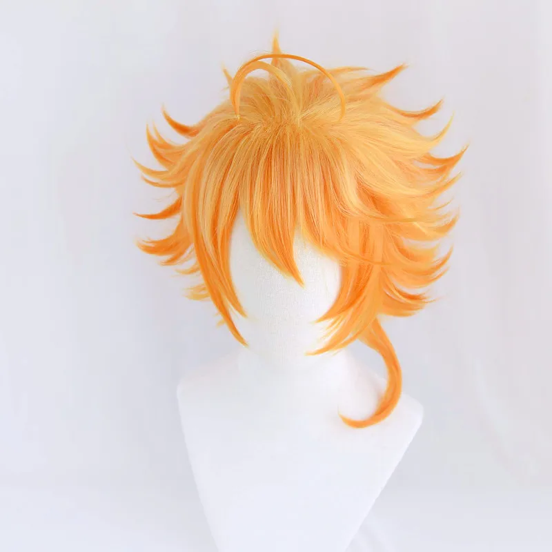 Парик для косплея Эммы аниме Yakusoku no Neverland Женский оранжевый парик Эмма обещанная