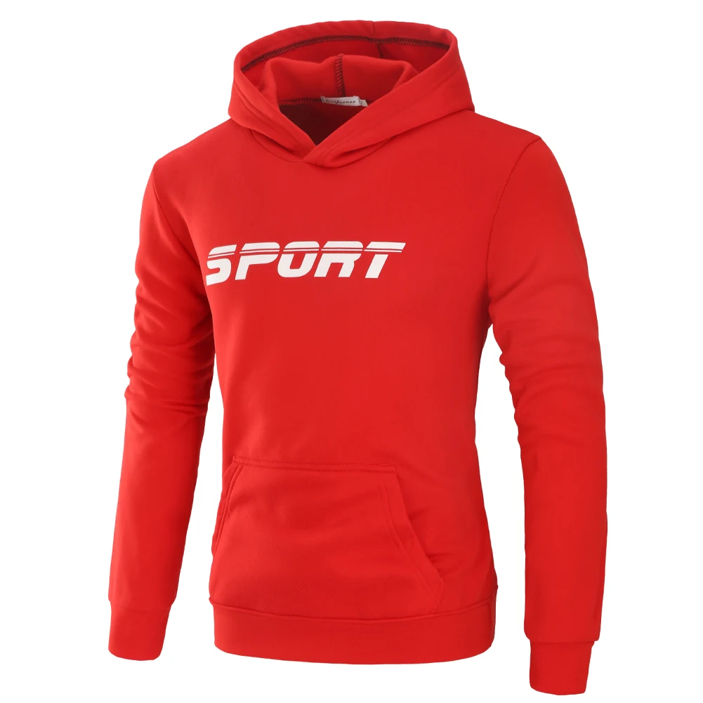 2018 The New Autumn Classic Male Hooded Hoodies Letter Printing Slim Fit Pullover Sweatshirts Casual Men's Coat 3XL | Мужская одежда