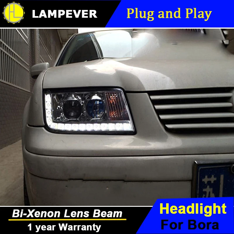 Lampever Стайлинг для VW Volkswagen Bora головной светильник 2001 2005 s светодиодные фары бар Bi