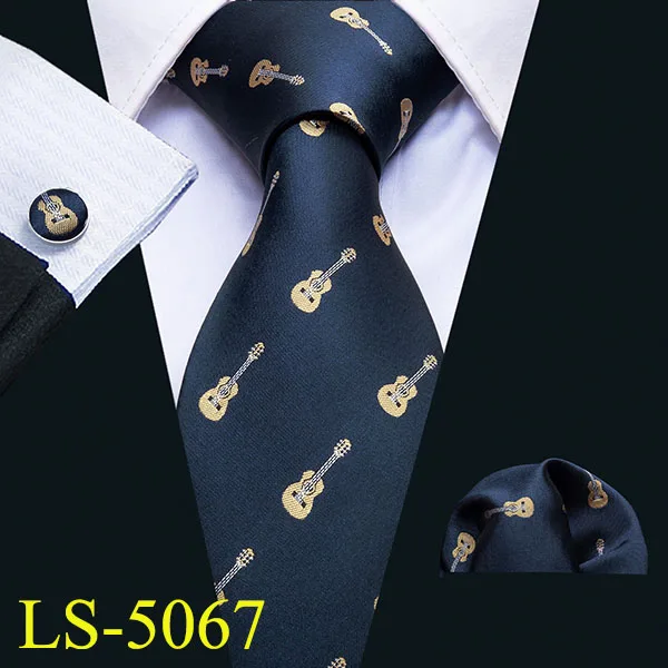 LS-5067 8,5 см мужской галстук, модный мультяшный галстук, 9 видов конструкций, шелк, галстуки для мужчин, Barry.Wang, деловой стиль, Прямая поставка, набор галстуков LS-09 - Цвет: LS-5067