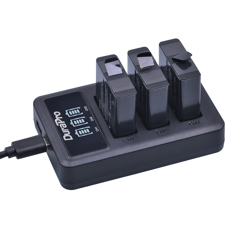 3 канальное Зарядное устройство USB 1 шт. со светодиодным дисплеем с портом Type C и Micro
