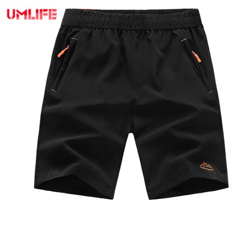 UMLIFE, пляжные шорты для мужчин, одежда для плавания, быстросохнущие, дышащие, плавки, штаны, плюс размер, эластичный пояс, летние шорты 10XL 9XL 8XL