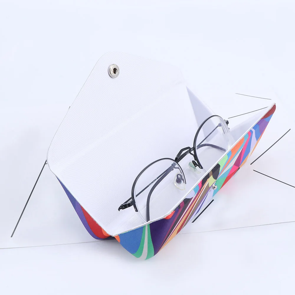 1 шт. модный футляр для очков Чехол солнцезащитных цветной Складной хранения