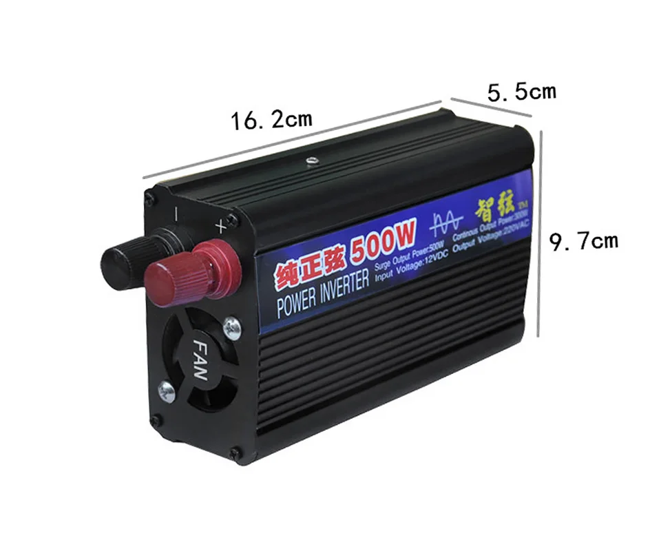 SUNYIMA 1 шт. 500 Вт инвертор с чистым синусом Мощность инвертор DC12V/24 V постоянного тока до AC220V автомобиля дома Мощность конвертер
