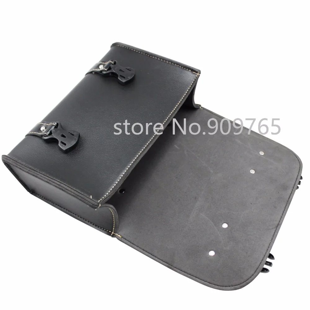 Черная мотоциклетная сумка для инструментов Круизер чоппер кафе гоночный Старый