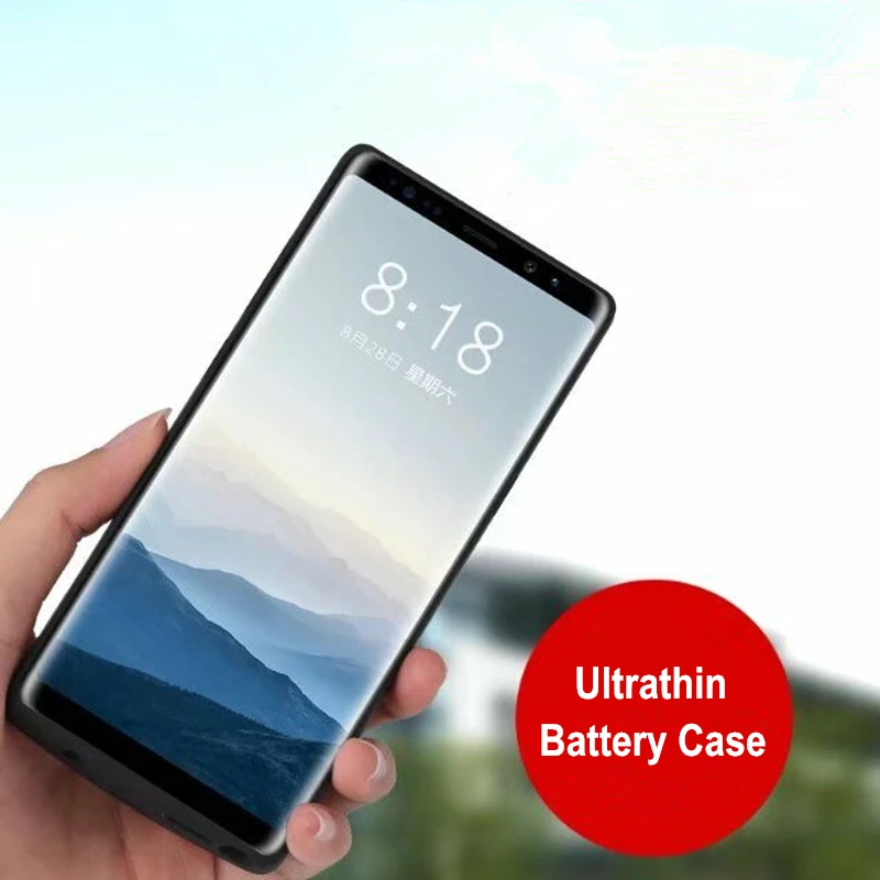 2021 Powerbank задняя крышка чехол с отделением для зарядного устройства Samsung Galaxy S9 S8 Plus