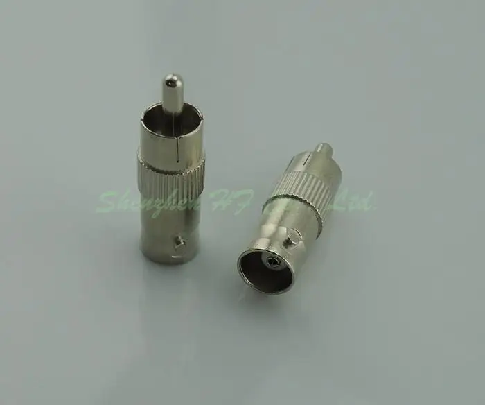 100 шт. оптовая Разъем BNC женский на RCA штекер КОАКСИАЛЬНЫЙ Адаптера для CCTV RG59
