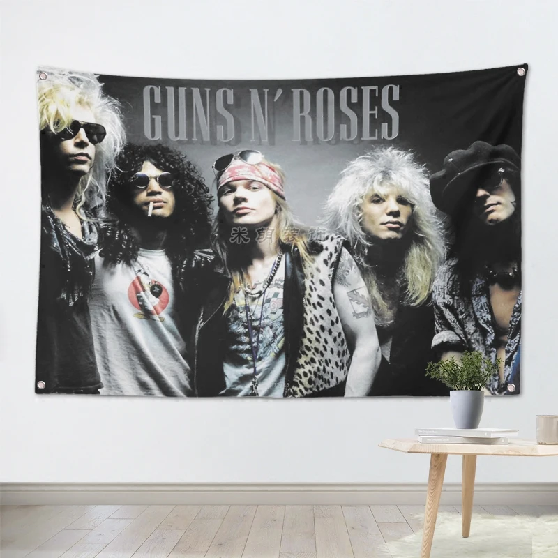 Баннеры с музыкальной группой GUNS N ROSES настенные флаги Гобеленовая ткань