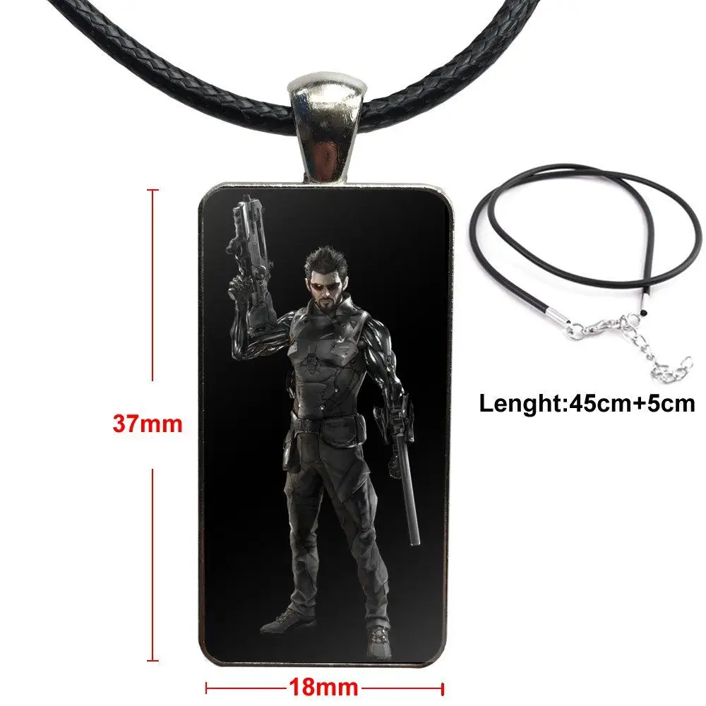 For Women Choker Deus Ex Mankind Divided Games Necklace Fashion Long Chain With Rectangle Jewelry | Украшения и аксессуары
