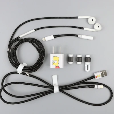 style 9 Модный кабель Saver протектор намотки кабеля usb зарядный шнур для наушников Органайзер обертывание зарядное устройство Наклейка для iPhone - Цвет: style 9