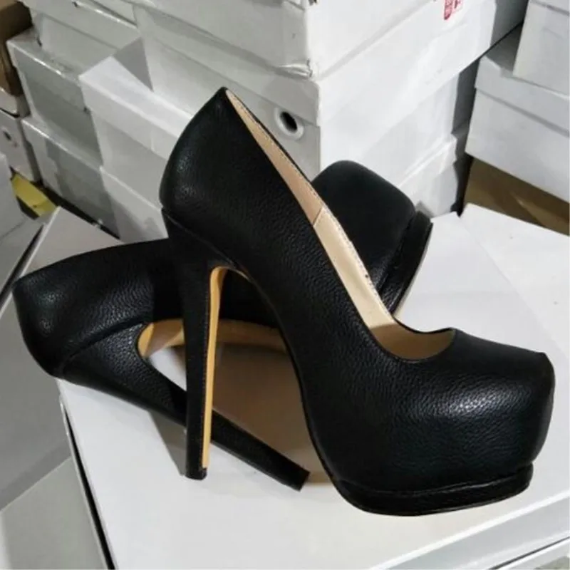 Туфли женские на высоком каблуке 14 5 см из ПУ кожи|Женские туфли| |