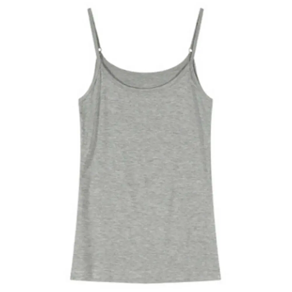 Женский однотонный жилет на бретелях повседневный эластичный Топ без рукавов