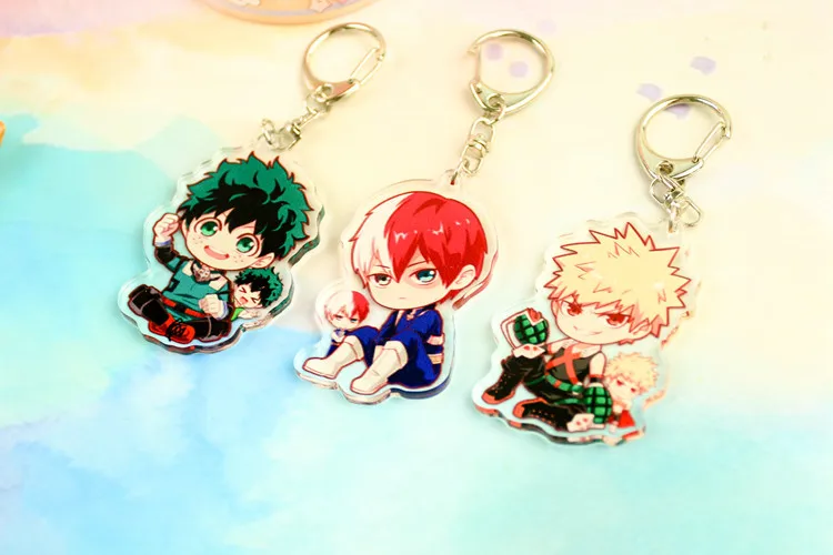 Аниме Моя геройская Академия Boku no Hero Akademia Midoriya Bakugou Katsuki акриловый брелок экшн