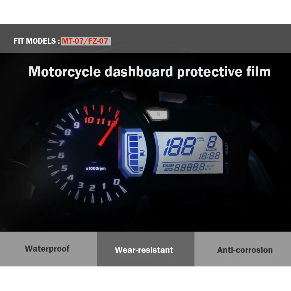 Для Yamaha MT-07 FZ-07 MT07 кластера нуля защитная пленка Экран протектор для FZ07 MT 07 2014 2015 2016