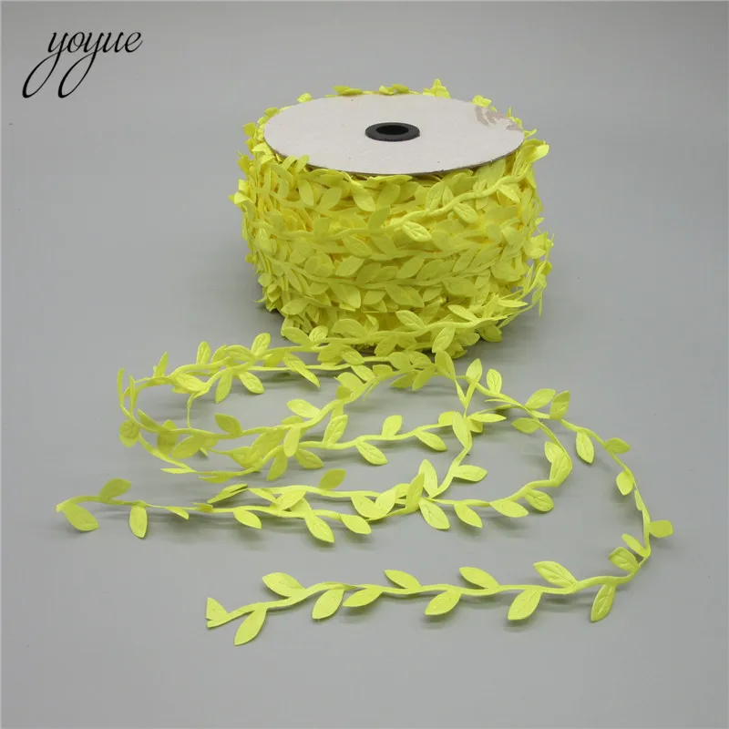 Lucia Crafts 2,5 см листья Кружева отделка украшения лист ленты Diy Швейные войлочные гирлянды одежды крафт-ткани аппликации 040051056
