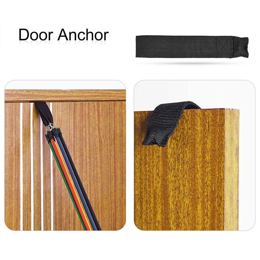 Браслет сопротивления 11 шт набор TPE эластичные ленты с дверным якорем ремешки на