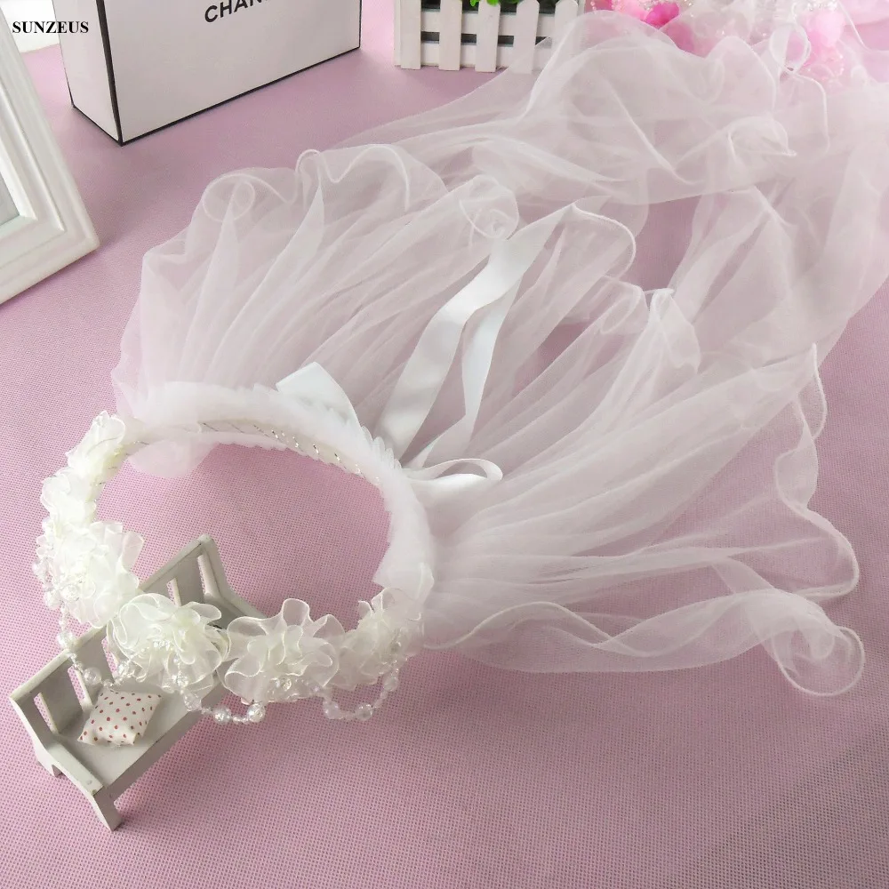 Новое поступление 2020 Детская свадебная фата ручная работа цветы гирлянда с