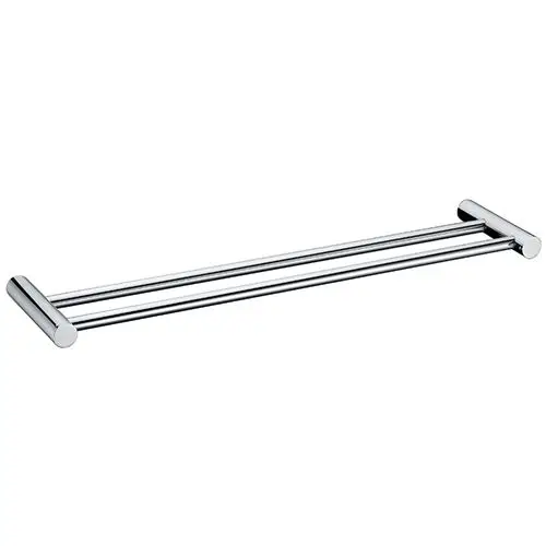 Dual Towel Bar Набор аксессуаров для ванной комнаты из нержавеющей стали для зеркального лака, держатель для полотенец, держатель для щетки, держатель для рулонов бумаги, мыльница, аксессуары для ванной - Цвет: Dual Towel Bar