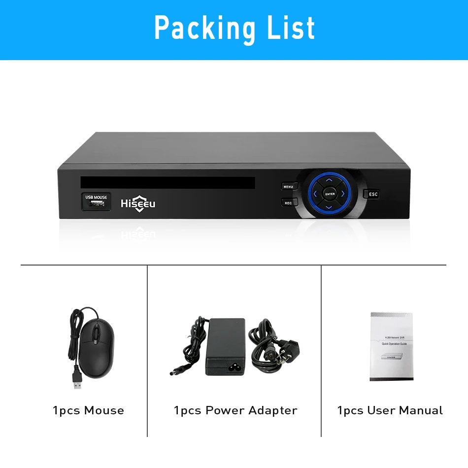 Hiseeu 2HDD 25CH 5MP 32CH 1080P 8CH 4K CCTV H.264/H.265 NVR DVR сетевой видеорегистратор Onvif 2,0 для ip-камеры 2 SATA XMEYE P2P