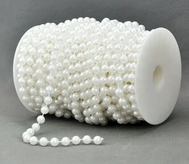 Белая/слоновая кость 20 м 10 мм свадебное украшение сделай сам гирлянда круглые