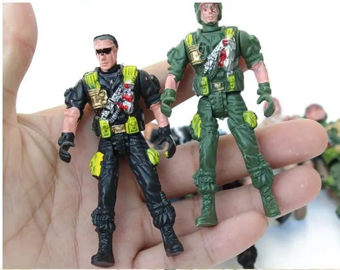 50Piece/Lot Size 10-11CM Gift Toys Gi Joe Military Can movable Soldiers C3456 | Игрушки и хобби