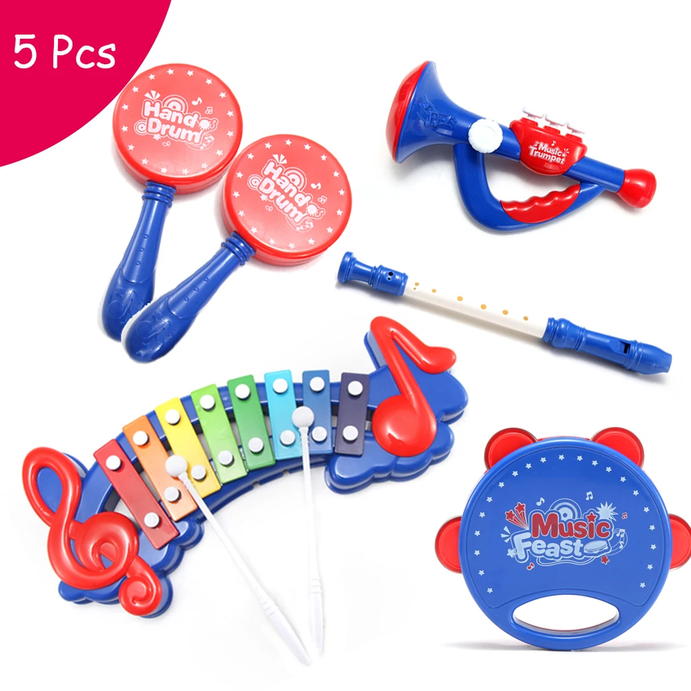 

2018 Baby Kid 8-Note Xylophone Musical Toys Early Educational Rattle Trumpet Development Hand Knock Piano Brain Game Musical Toy