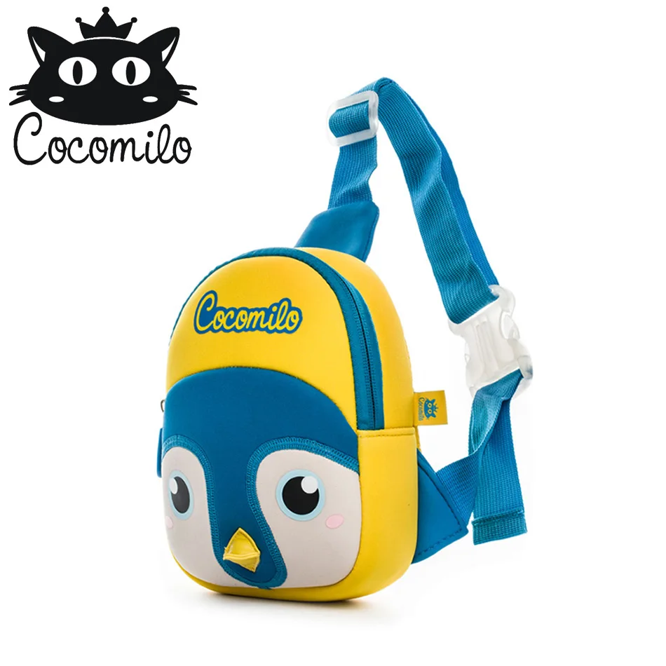 chest bag Cocomilo, детская 3D модель, Кит, Детская сумка, анти-потеря, школьные сумки для мальчиков и девочек 2-6 лет, рюкзак, водонепроницаемый, рюкзак, светильник - Цвет: chest bag