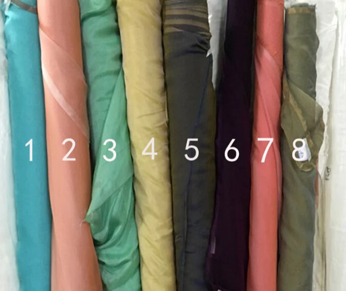 100% чистого натурального мягкого однотонного сатина Цвет Пряжа-окрашенный шелк