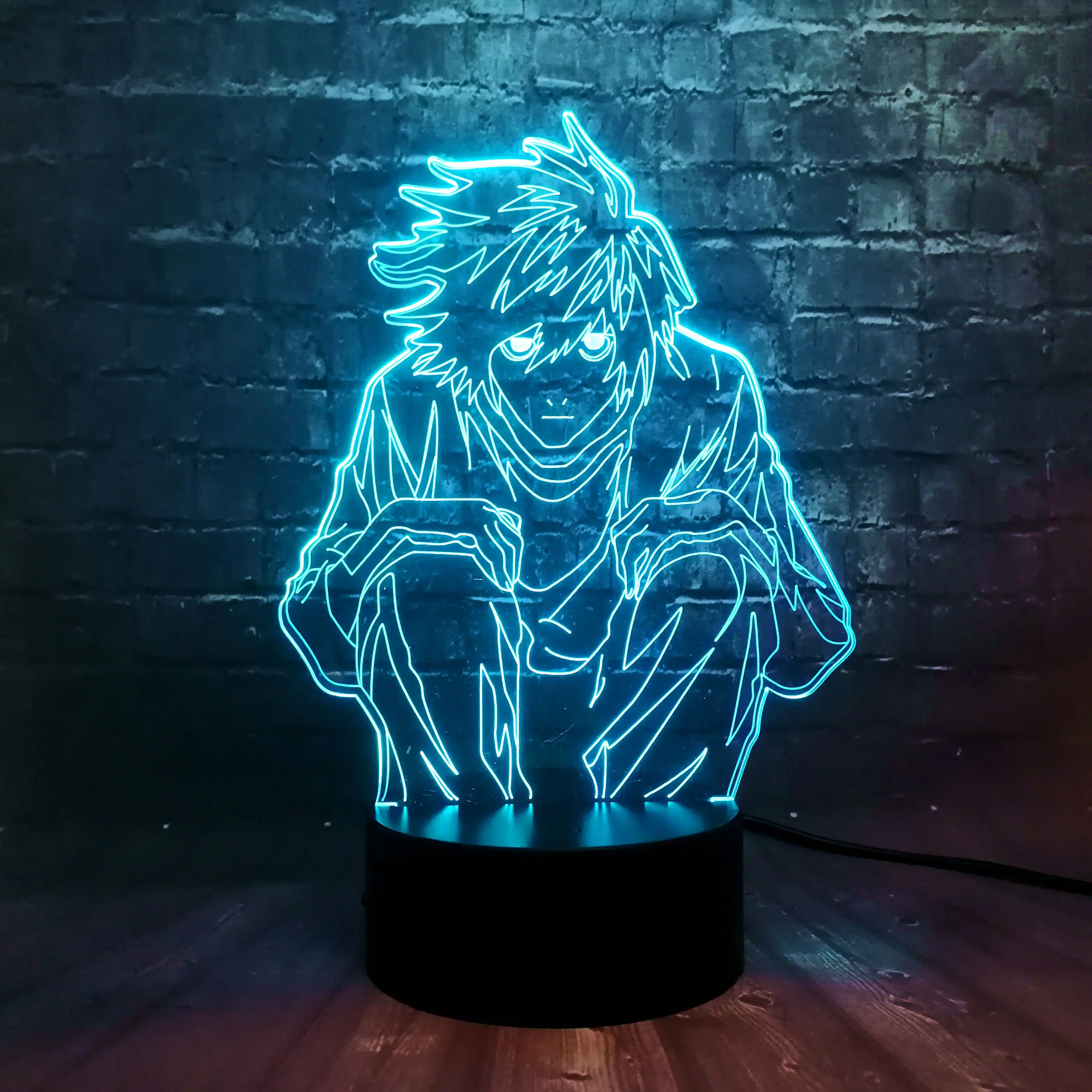 Японский комикс тема Death Note классная фигура L Lawliet креативный мультфильм ночник