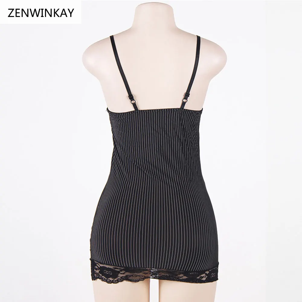 Кружевная черная ночная рубашка женская сексуальное ночное белье женское нижнее