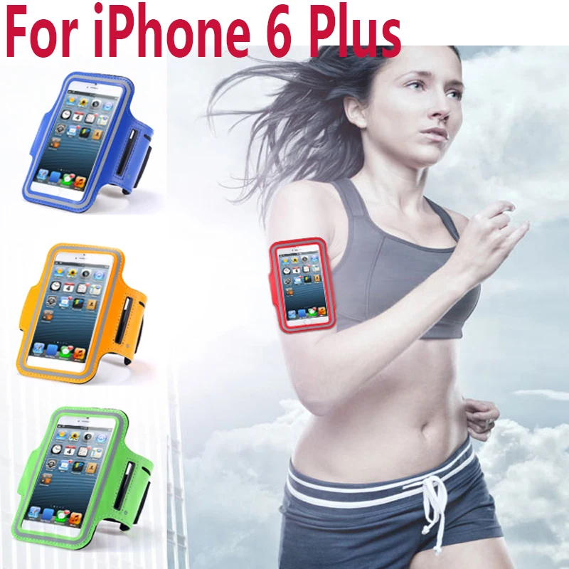 New GYM Workout Sport Armband Leather Cover For Apple iPhone 6 Plus Bag Fashion Arm Tie Run Riding Support Case iphone6S 5.5 |
