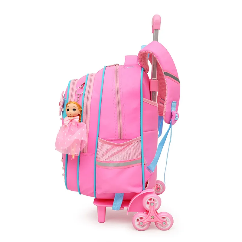 2 шт./компл. Детский Школьный Рюкзак Для Путешествий багаж сумка на колесиках