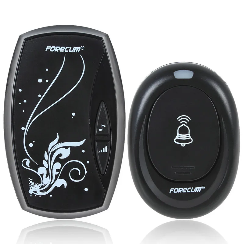 

Forecum 6 Plug-in Type Wireless Doorbell Waterproof Cordless Smart Door Bell with 36 Chimes Single Receiver for Home Office